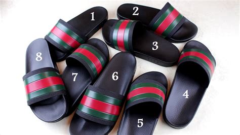 very hard to tell gucci flip flops fake|Gucci knockoff slides for men.